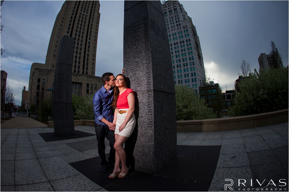 Downtown KC Engagement | Kansas City Wedding Photographers | Crossroads Engagement Pictures