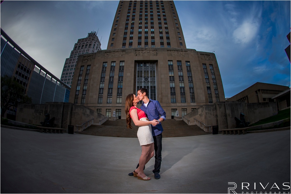 Downtown KC Engagement | Kansas City Wedding Photographers | Crossroads Engagement Pictures