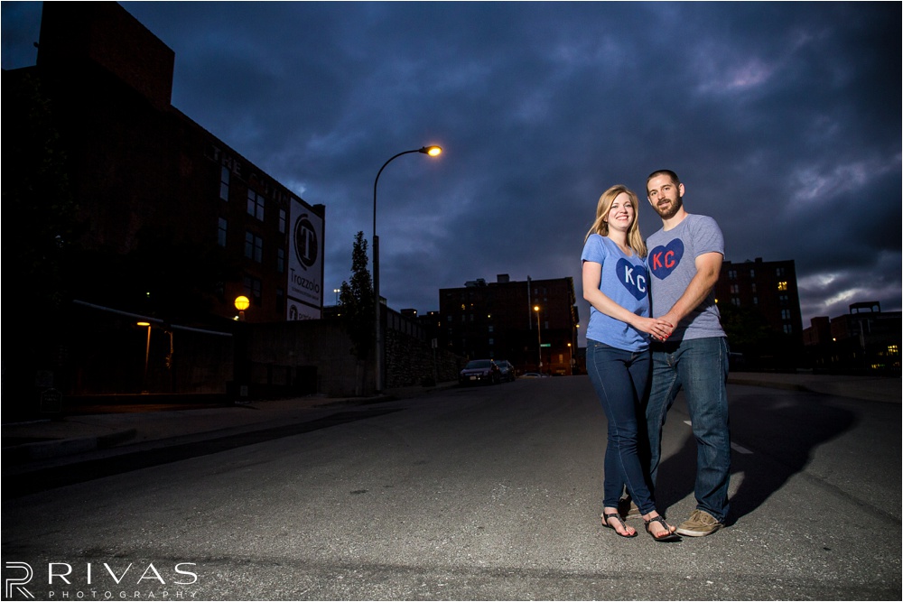Kansas City Wedding Photographer | casual Kansas City engagement pictures | Downtown Kansas City Engagement Pictures