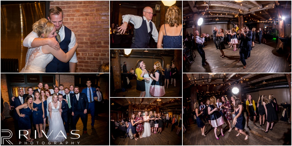 Rustic Outdoor Fall Wedding | Multiple candid pictures of a bride and groom celebrating their marriage with their friends and family at Feasts of Fancy. 