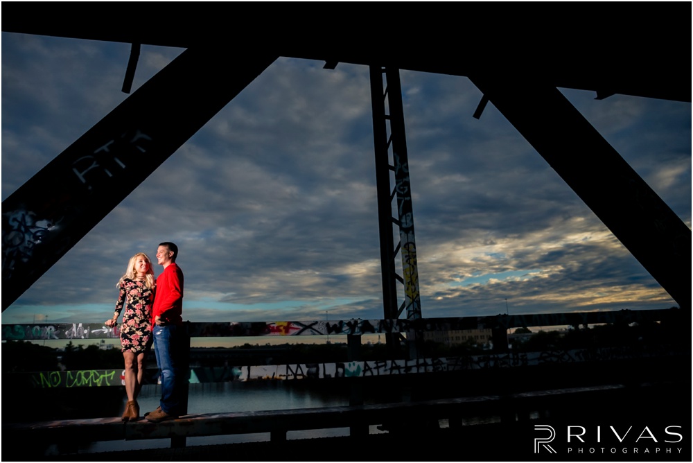 Kansas City Wedding Photography | KC West Bottoms Engagement Session | Berkley Riverfront Park